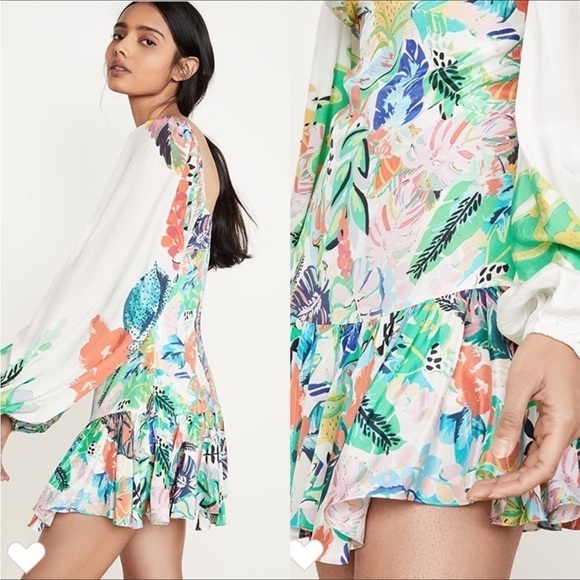 ROCOCO SAND Quinn Dress Short Tropical Mini Dress NWT - Picture 3 of 8